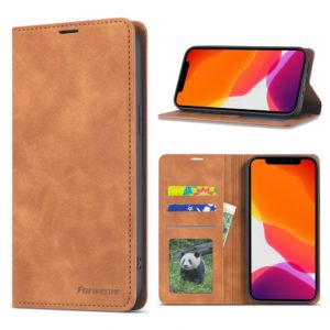 Θήκη iPhone 12/12 Pro FORWENW Wallet leather stand Case-brown MPS14735
