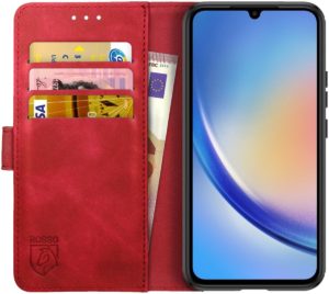 Rosso Element PU Θήκη Πορτοφόλι Samsung Galaxy A34 - Red (8719246377112) 113046