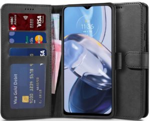 Tech-Protect Wallet - Θήκη Πορτοφόλι Motorola Moto E22 / E22i - Black (9490713927205) 109757