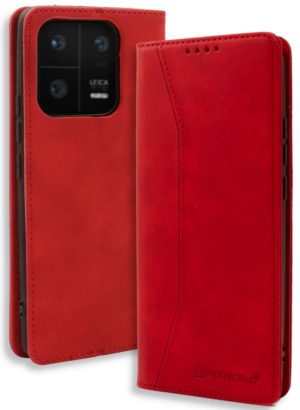 Bodycell Θήκη - Πορτοφόλι Xiaomi 13 Pro - Red (5206015017742) 04-01115