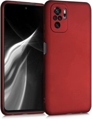 KWmobile Θήκη Σιλικόνης Xiaomi Redmi Note 10 / Note 10S - Metallic Dark Red (54542.36) 54542.36