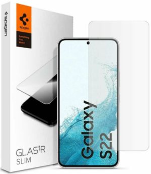 Spigen Tempered Glass GLAS.tR Slim HD - Αντιχαρακτικό Γυαλί Οθόνης Samsung Galaxy S22 5G - Clear (AGL04155) AGL04155