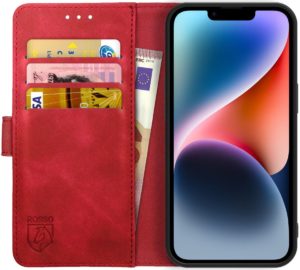 Rosso Element PU Θήκη Πορτοφόλι Apple iPhone 14 - Red (8719246369513) 109167