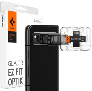 Spigen GLAS.tR EZ Fit OPTIK Lens Protector - Αντιχαρακτικό Προστατευτικό Γυαλί για Φακό Κάμερας Google Pixel Fold - 2 Τεμάχια - Black (AGL06207) AGL06207