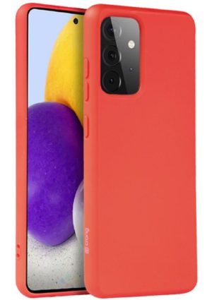 Crong Color Θήκη Premium Σιλικόνης Samsung Galaxy A72 - Red (CRG-COLR-SGA72-RED) CRG-COLR-SGA72-RED
