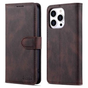 Θήκη iphone 14 Pro AZNS Wallet PU Leather Stand-Brown MPS15687