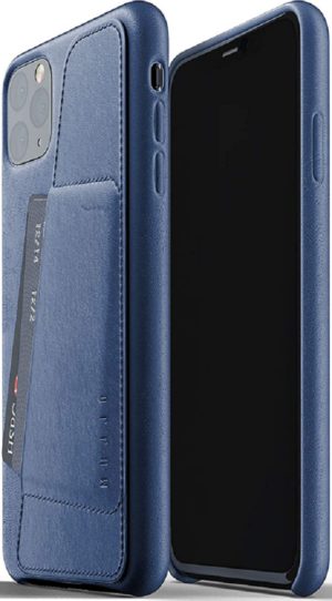 MUJJO Full Leather Wallet Case - Δερμάτινη Θήκη-Πορτοφόλι Apple iPhone 11 Pro Max - Blue (MUJJO-CL-004-BL) MUJJO-CL-004-BL
