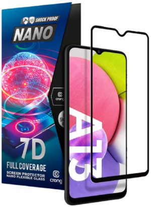 Crong 7D Nano Flexible Glass - Fullface Αντιχαρακτικό Υβριδικό Γυαλί Οθόνης Samsung Galaxy A13 5G - Black - 0.3mm (CRG-7DNANO-SGA13) CRG-7DNANO-SGA13