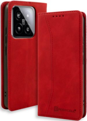 Θήκη Πορτοφόλι - Xiaomi 14 Pro - Bodycell Book Case - Red (5206015073359) BB-00038