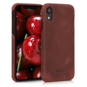 Kalibri Σκληρή Δερμάτινη Θήκη iPhone XR - Bordeaux (45955.13) 45955.13