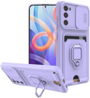 Bodycell Multifunction - Ανθεκτική Θήκη Samsung Galaxy S20 FE με Λουράκι Λαιμού / Κάλυμμα Κάμερας / Ring Holder / Υποδοχή Κάρτας - Purple (5206015013218) BM-00137