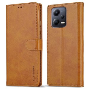 Θήκη Xiaomi Redmi Note 12 5G LC.IMEEKE Wallet Leather Stand-Light Brown MPS15851