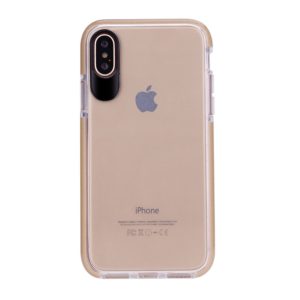 Θήκη iphone X/Xs Clear TPU Back Cover- transparent gold MPS11710