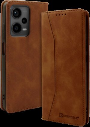 Bodycell Θήκη - Πορτοφόλι Xiaomi Redmi Note 12 5G - Brown (5206015019487) 04-01147