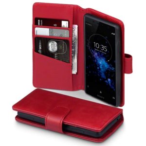 Terrapin Δερμάτινη Θήκη Πορτοφόλι Sony Xperia XZ2 Compact - Red (117-005-623) 117-005-623