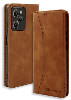 Bodycell Θήκη - Πορτοφόλι Xiaomi Poco X5 Pro - Brown (5206015018503) 04-01108