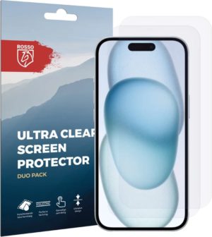 Rosso Ultra Clear Screen Protector - Μεμβράνη Προστασίας Οθόνης - Apple iPhone 15 - 2 Τεμάχια (8719246401121) 116340