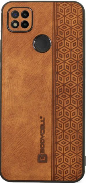 Bodycell Pattern Leather - Σκληρή Θήκη Xiaomi Redmi 9C - Brown (5206015068942) BY-00046