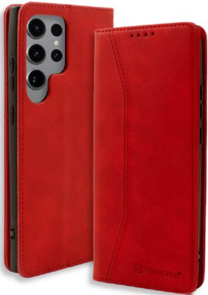 Bodycell Θήκη - Πορτοφόλι Samsung Galaxy S23 Ultra - Red (5206015019845) 04-01106