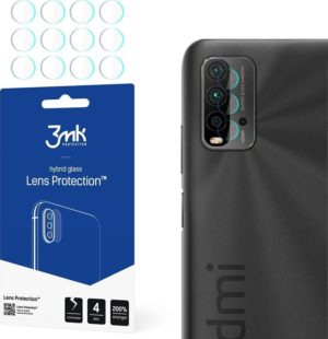 3MK Hybrid Glass Camera Protector - Αντιχαρακτικό Υβριδικό Προστατευτικό Γυαλί για Φακό Κάμερας Xiaomi Redmi 9T - 4 Τεμάχια (5903108360630) 88526