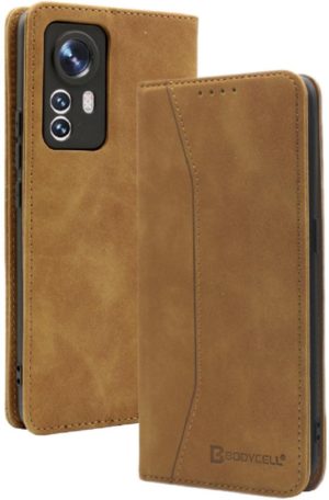 Bodycell Θήκη - Πορτοφόλι Xiaomi 12 Pro - Brown (5206015060601) 04-00565