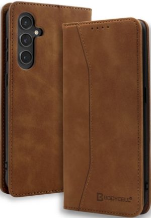 Bodycell Θήκη - Πορτοφόλι Samsung Galaxy S23 FE - Brown (5206015072048) 04-01206