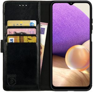 Rosso Element PU Θήκη Πορτοφόλι Samsung Galaxy A32 5G - Black (8719246290640) 89418