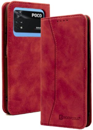 Bodycell Θήκη - Πορτοφόλι Xiaomi Poco M4 Pro 4G - Red (5206015060700) 04-00575
