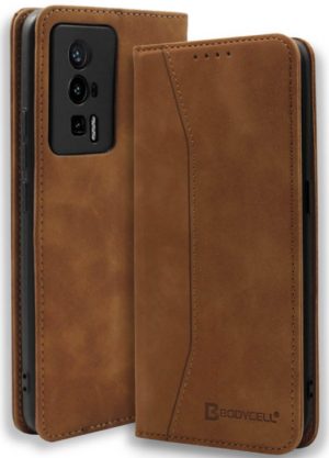 Bodycell Θήκη - Πορτοφόλι Xiaomi Poco F5 Pro - Brown (5206015021787) 04-01159