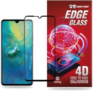 Crong Edge Glass Full Glue - Fullface Tempered Glass Αντιχαρακτικό Γυαλί Οθόνης Huawei Mate 20 - Black (CRG-GLEDGE-HM20) CRG-GLEDGE-HM20