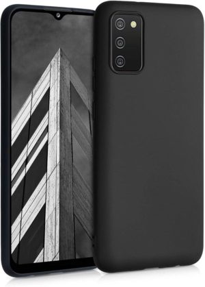 KWmobile Θήκη Σιλικόνης Samsung Galaxy A02s - Black Matte (54045.47) 54045.47