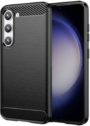 Techsuit Carbon Silicone - Θήκη Σιλικόνης Samsung Galaxy S23 - Black (0765105280190) 113183
