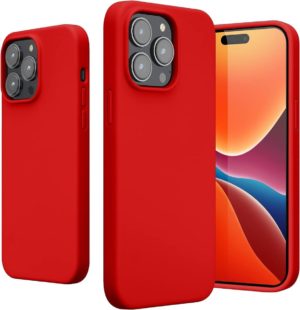 KWmobile Soft Flexible Rubber Cover - Θήκη Σιλικόνης Apple iPhone 14 Pro Max - Red (59074.09) 59074.09