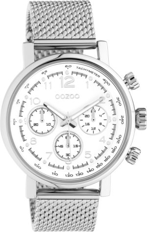 OOZOO Timepieces Ρολόι Unisex Ασημί Mesh Μεταλλικό Μπρασελέ C10900