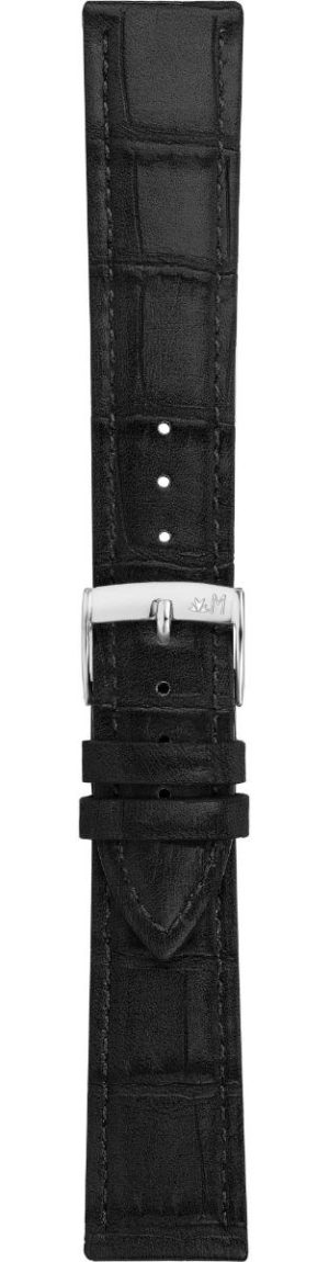 Morellato Tiglio Κροκό Λουρακι Μαύρο Δερμάτινο 18mm A01X5673D74019CR18