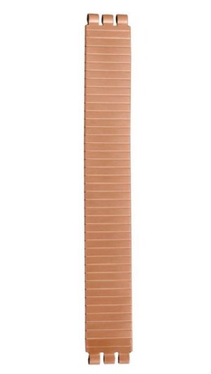 SWATCH ROSTFREI Μπρασελέ ελαστικό από ανοξείδωτο ατσάλι ροζ χρυσό 20mm ASUOK707A LARGE