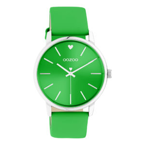 OOZOO Timepieces Ρολόι Γυναικείο Πράσινο Δερμάτινο Λουράκι C10988