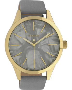 OOZOO timepieces Ρολόι Γυναικείο γκρι Δερμάτινο Λουράκι C10071