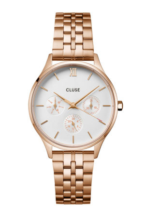 CLUSE Ρολόι Minuit Multifunction Steel Rose Gold Colour CW10702