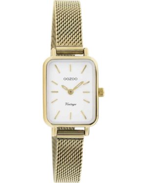OOZOO Vintage Ρολόι Γυναικείο Χρυσό Μεταλλικό Μπρασελέ C20268