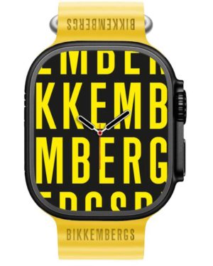 BIKKEMBERGS Big Smartwatch Κίτρινο Λουράκι Σιλικόνης BK12-7