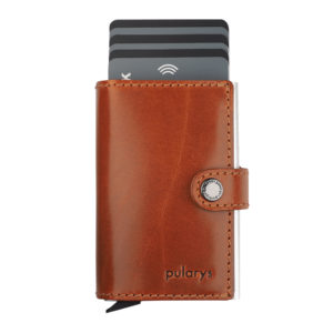 PULARYS RFID VIKING Card Holder Καφέ Ταμπά δέρμα 167214106