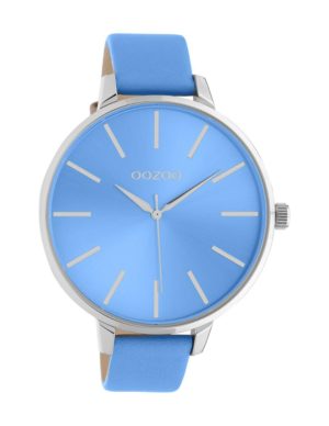 OOZOO Timepieces Ρολόι Γυναικείο Μπλε Δερμάτινο Λουράκι C10982
