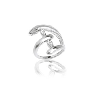 JCOU HUG Γυναικείο Δαχτυλίδι Επίχρυσο Ασήμι 925 Size 54 JW910S0-02M