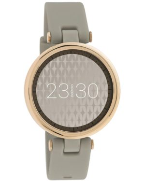 OOZOO Timepieces Smartwatch Γυναικείο Ανοιχτό Γκρι Καουτσούκ Λουράκι Q00402