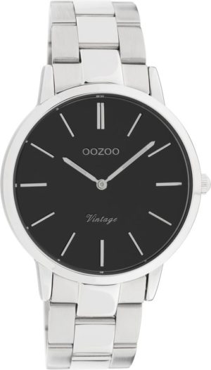 OOZOO Vintage Ρολόι Ασημί Μπρασελέ Ανοξείδωτο Ατσάλι C20031