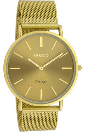 OOZOO Vintage Ρολόι Επιχρυσωμένο Μεταλλικό Μπρασελέ C20000