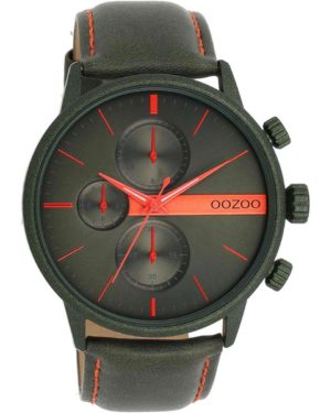OOZOO Timepieces Ρολόι Ανδρικό Πράσινο Δερμάτινο Λουράκι C11227