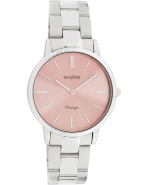 OOZOO Timepieces Ρολόι Γυναικείο Ασημί Ανοξείδωτο Ατσάλι μπρασελέ C20040