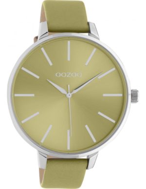 OOZOO Timepieces Ρολόι Γυναικείο Κίτρινο Δερμάτινο Λουράκι C10981